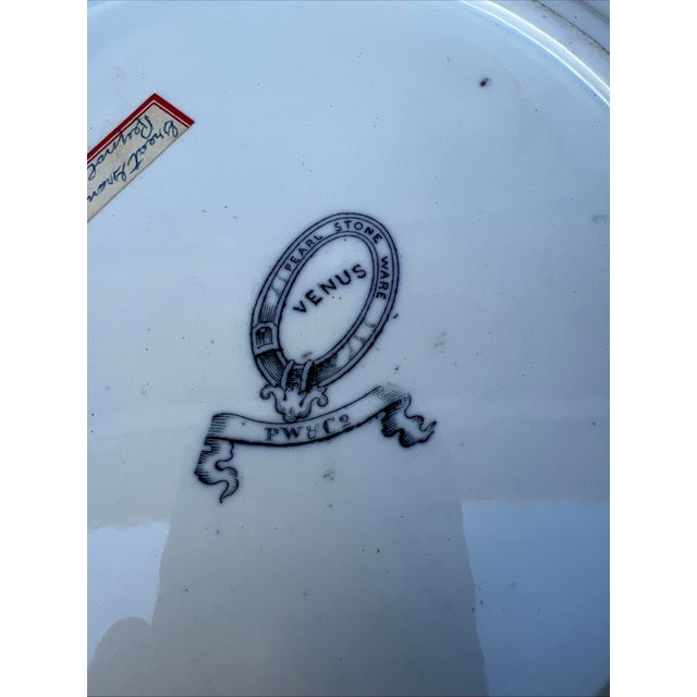 A Pair of Antique Staffordshire Transfer Decorated Ironstone Plates “Venus” Circa 1850's For Sale - Image 12 of 12