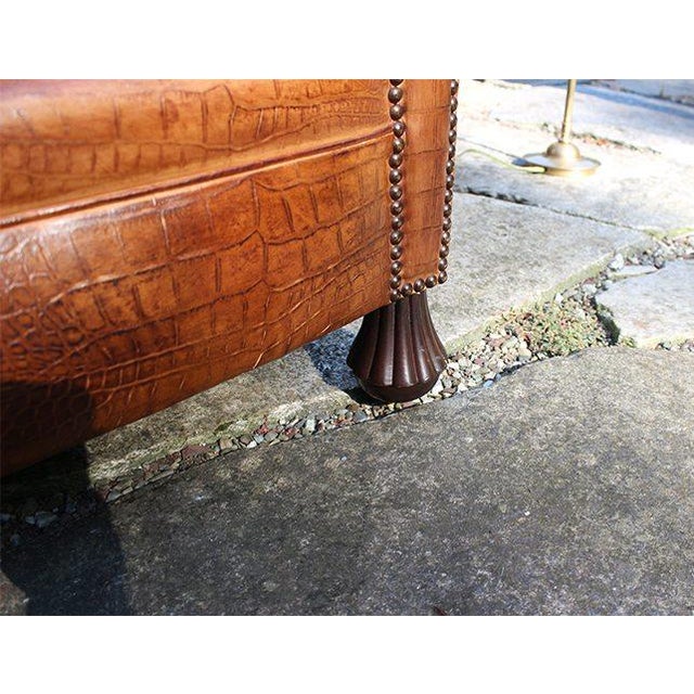 Brown Vintage Hancock & Moore Leather Club Chairs- a Pair For Sale - Image 8 of 11