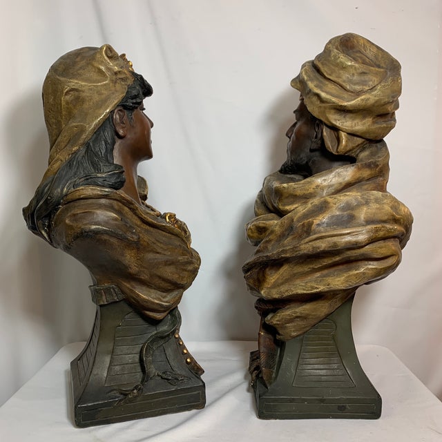 Orientalist Arabic Busts a Pair Chairish