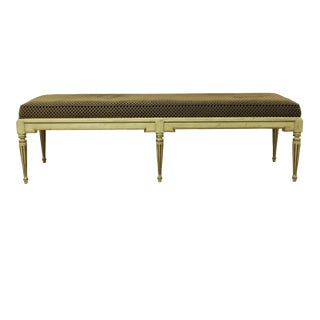 Hickory Chair Co 6 Leg French Louis XVI Large Window Bench For Sale