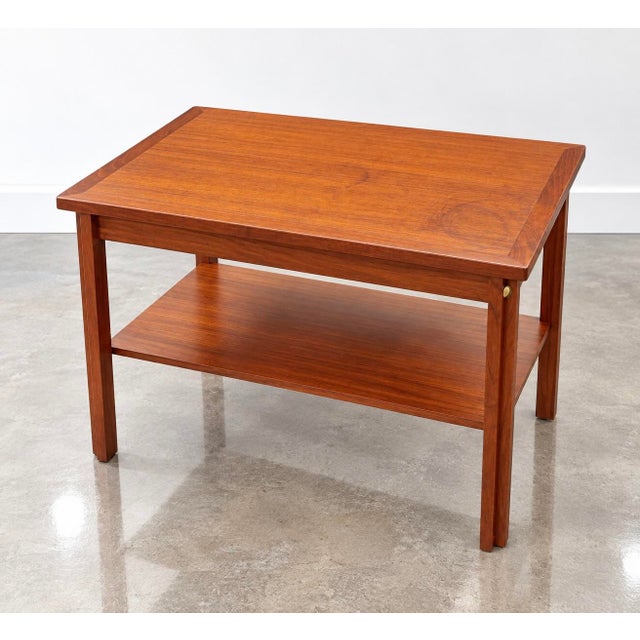 Møbelfabrikken Toften Danish Teak MCM Side Table Beautiful vintage Møbelfabrikken Toften teak side table, made in Denmark....