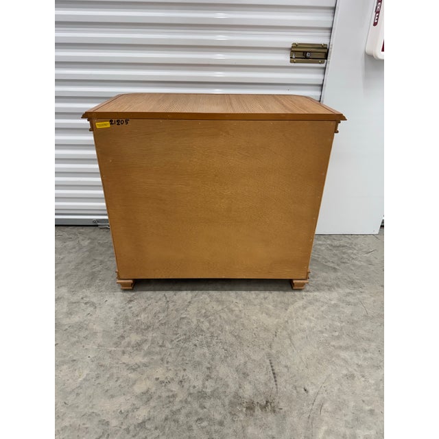 Khaki Pair Boho Chic Neoclassic Split Reed and Rattan Large Kosugo Side Chests For Sale - Image 8 of 8