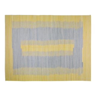 Vintage Mazandaran Tribal Natural Color Hand Made Organic Wool Kilim,9'x11'8" For Sale