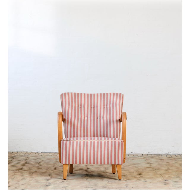 No. 921 Chair in Wool Upholstery, Sweden, 1950s For Sale - Image 3 of 5