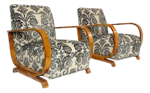 Set of Art Deco Armchairs, 1940