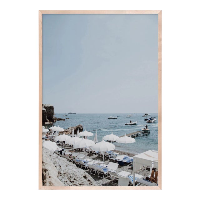 Tre Ville by Natalie Obradovich in Natural Maple Framed Paper, Small Art Print For Sale