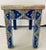 Boho Chic Style Moroccan Blue & Silver Rectangular Side or End Table, Pair For Sale - Image 12 of 13