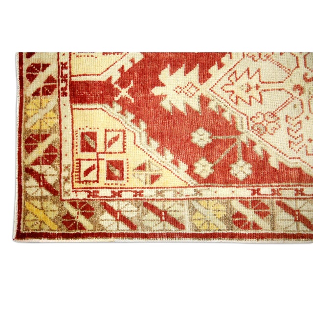 Turkish Oriental Hand Knotted Rug Turkish Anatolian 2'7" x 5'1" For Sale - Image 3 of 5