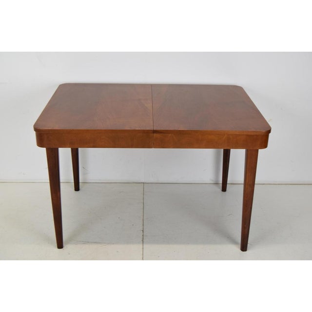 Art Deco Extendable Dining Table attributed to Jindrich Halabala, 1940s For Sale - Image 3 of 18