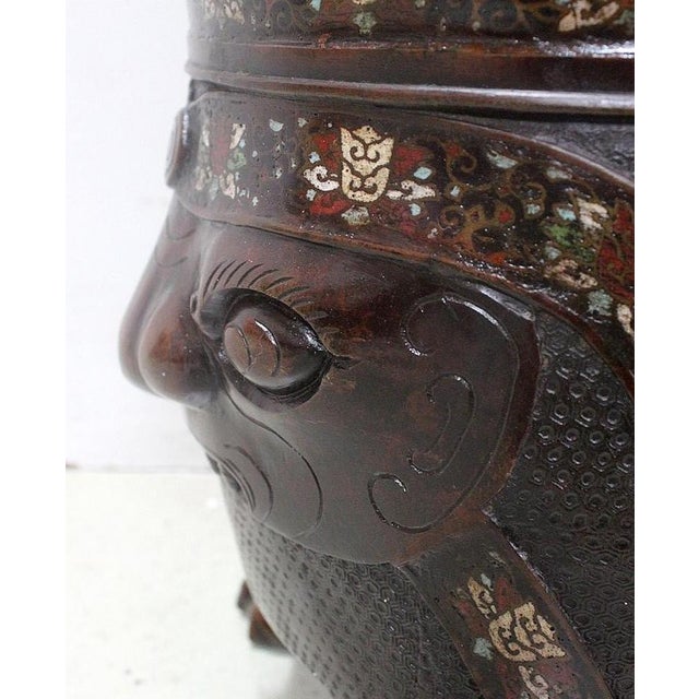 Chinese Copper Cloisonné Vase, Late 19th Century For Sale - Image 16 of 18