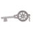 Contemporary 18ct White Gold Diamond Key Pendant 0.41ct 4.59g For Sale - Image 3 of 6