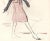 Mid-Century Modern 1960 Mid-Century Balenciaga Fashion Print For Sale - Image 3 of 3