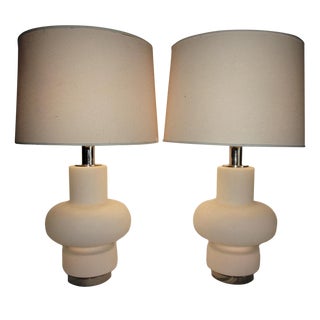 1970s Mid-Century Modern Bobo Piccoli for Laurel Table Lamps With No Shades- a Pair For Sale