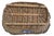 Gray Rustic Primitive Farmhouse French Wicker Market Basket With Number Plate For Sale - Image 8 of 9