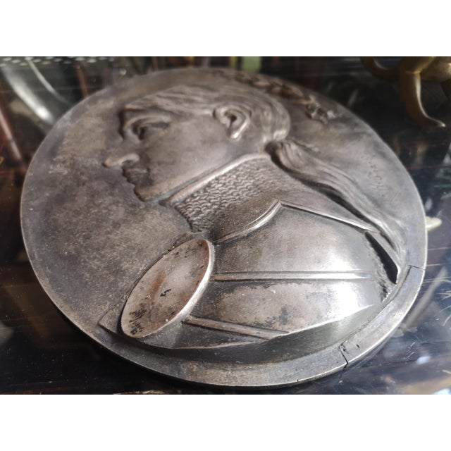 Jeanne D'Arc Bronze Wall Decor For Sale - Image 9 of 11