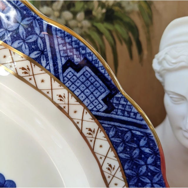 Royal Doulton 1980s Royal Doulton Booths Real Old Willow Platter For Sale - Image 4 of 6