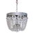 Mid Century Italian Silver Basket Chandelier For Sale