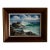 Vintage 1977 Framed Seascape Oil Painting For Sale