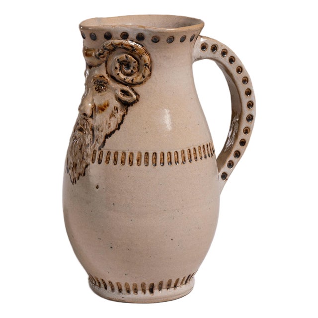 1960s Germany Antique White Ceramic Jar For Sale