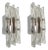 Italian Murano Crystal Wall Lights from Poliarte, 1970s, Set of 2 For Sale