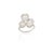 Boho 9.86ct Rainbow Moonstone Cocktail Ring Size 7 in 18k White Gold For Sale In New York - Image 6 of 13