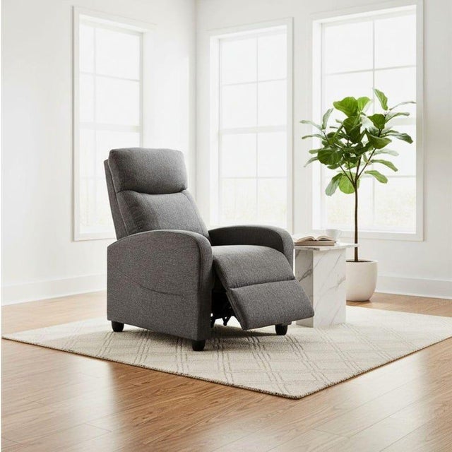 Modern Pu Leather Recliner Chair With Lumbar Support | Swivel, Reclining Living Room Sofa For Sale - Image 3 of 9