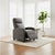 Modern Pu Leather Recliner Chair With Lumbar Support | Swivel, Reclining Living Room Sofa For Sale - Image 3 of 9
