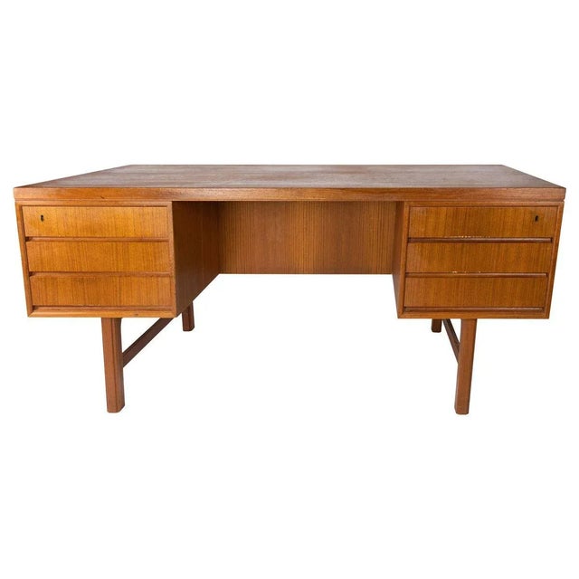 Desk in Teak, 1960s For Sale - Image 10 of 10