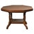 Wood 20th Century Italian Walnut Octagonal Occasional Table with Turned Legs and Lower Shelf, 1920s For Sale - Image 7 of 7
