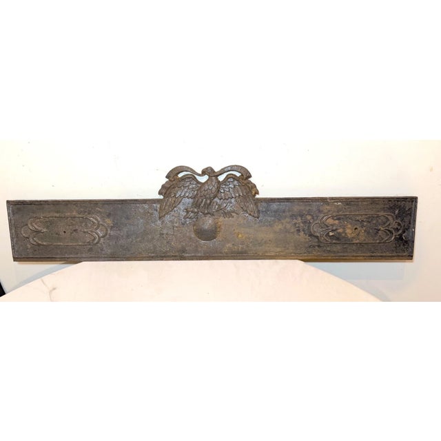 Large Antique the Union Factory Architectural Salvage Door Eagle Pediment Gothic For Sale - Image 10 of 15