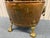 Antique Copper & Brass Kindling and Wood Holder – Lion Head Ring Pulls & Claw Feet For Sale - Image 4 of 7