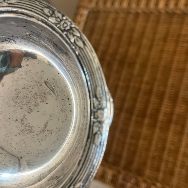 Metal Sterling Silver Antique Candy Dish For Sale - Image 7 of 7