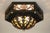 Spanish Revival 1950s Spanish Revival Mica Wrought Iron Brass Elaborate Octagon Light Ceiling Lamp For Sale - Image 3 of 11