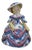 Vintage Arts & Crafts Overbeck Pottery Southern Belle Grotesque Figurine Indiana For Sale