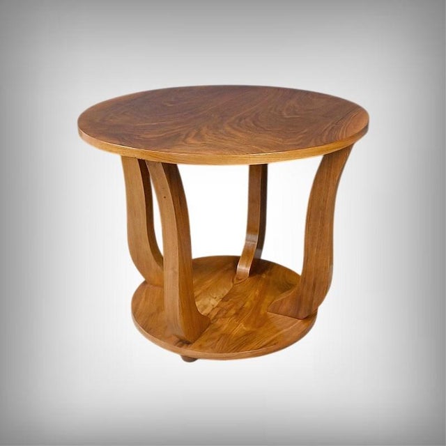 Art Deco Walnut Side Table, 1930s For Sale - Image 13 of 13