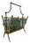French Brass and Glass Magazine Rack, 1960 For Sale