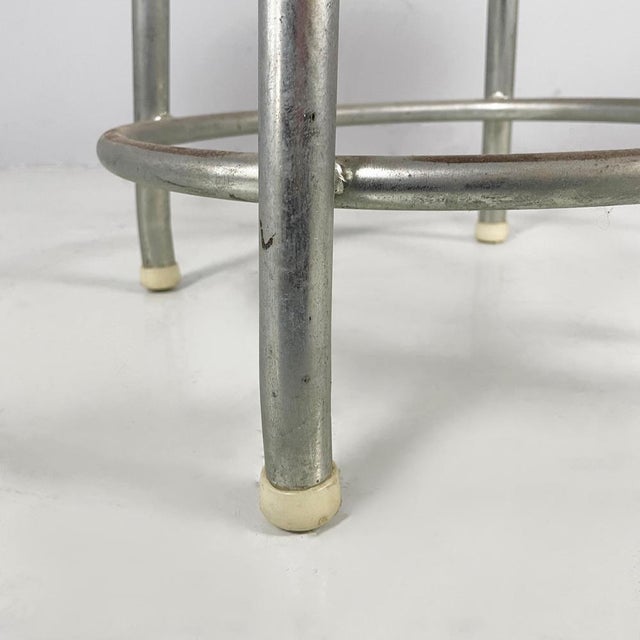 Mid-Century Modern Italian Wooden and Metal Stool by Embru, 1960s For Sale - Image 12 of 15