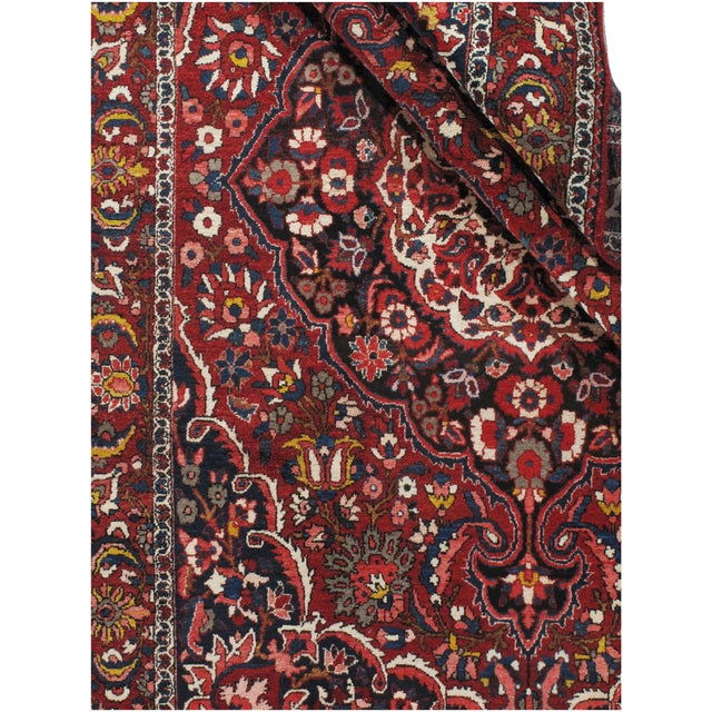 1940s Vintage Circa 1940 Baktiari Wool Rug 6ft 9in X 10ft 1in For Sale - Image 5 of 7