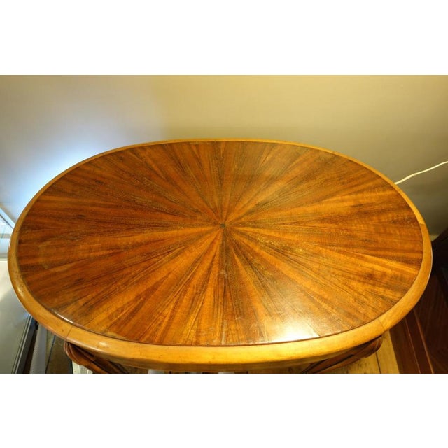 Art Deco Oval Side / Coffee Table, 1920 For Sale - Image 11 of 18