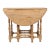 English Gateleg Drop Side Table in Bleached Oak For Sale