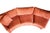 Textile Vintage Curved Serpentine Sectional Sofa in Sienna Chenille, Attributed to Milo Baughman, Circa 1970s For Sale - Image 7 of 17