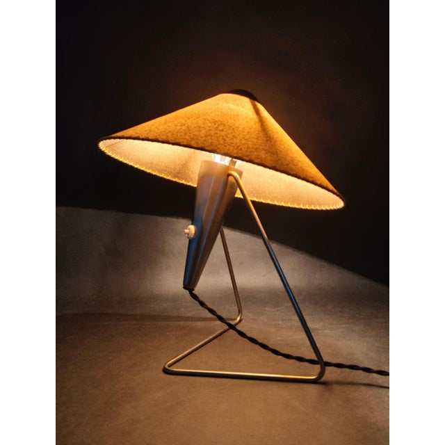Vintage Table Lamp in Chrome with Paper Shade by Helena Frantová, 1960s For Sale - Image 13 of 14