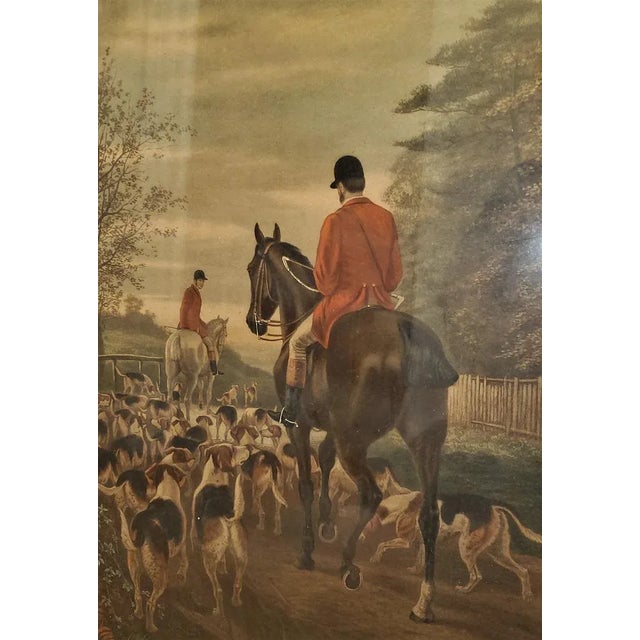 Brown 19th Century, Eas Douglas Hunt Scene Aquatint Engraving For Sale - Image 8 of 13