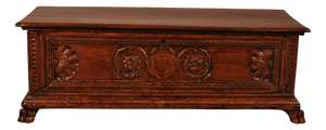 Italian Renaissance Walnut Chest, 1600s