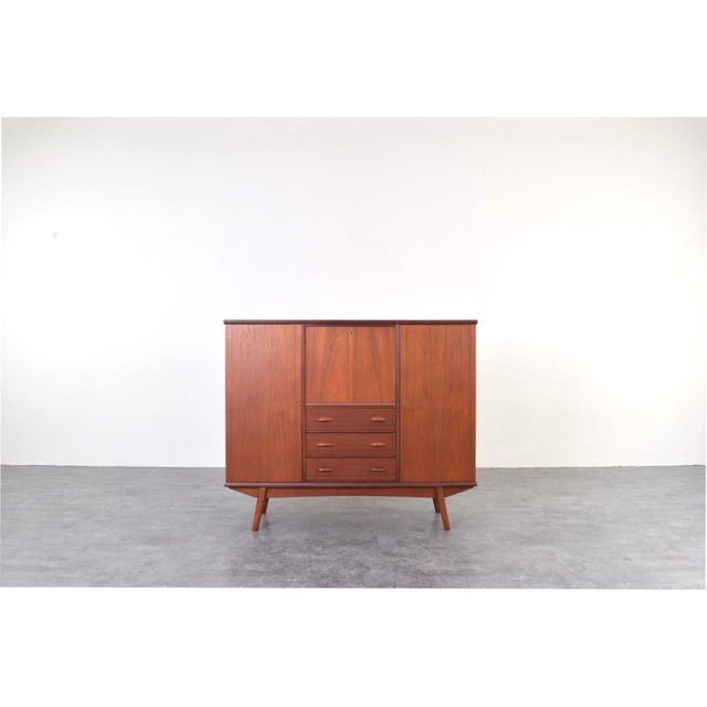Mid-Century Danish Teak Highboard, 1960s For Sale - Image 18 of 18