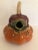 Ceramic Pottery Pumpkin Gourd Pitcher 1999 H from bottom to the handle 11.5" from spout to handle 11.5" D 11" Pre-owned....