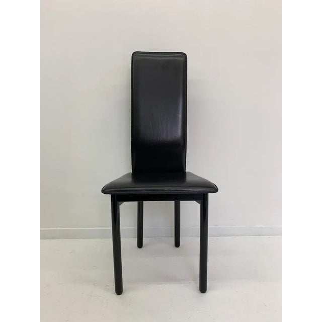 Leather Italian Pozzi Chairs, 1980s, Set of 8 For Sale - Image 12 of 17