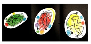Joan Miro - Trio - Original Colorful Lithograph 1968