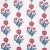 Schumacher x Molly Mahon Dianthus Print Wallpaper In Indigo & Iron For Sale