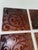 Antique 1890s AETCo Maroon Majolica Ceramic Tiles - Set of 4 For Sale In Miami - Image 6 of 12